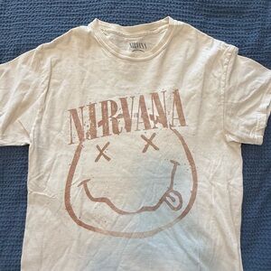NIRVANA Cream Graphic Tee
